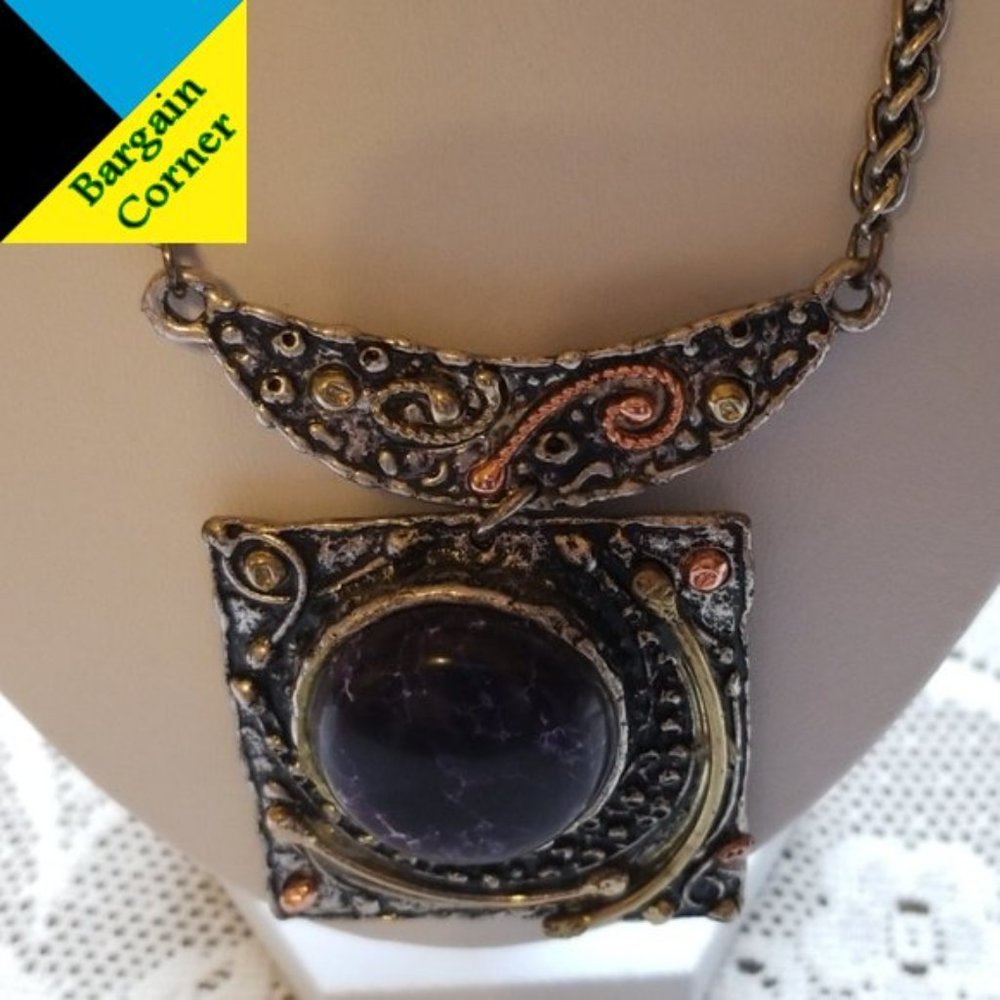 Purple Stone Necklace